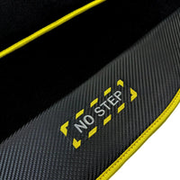 Black Mats For BMW M3 G80 | Fighter Jet Edition | Yellow Trim - AutoWin