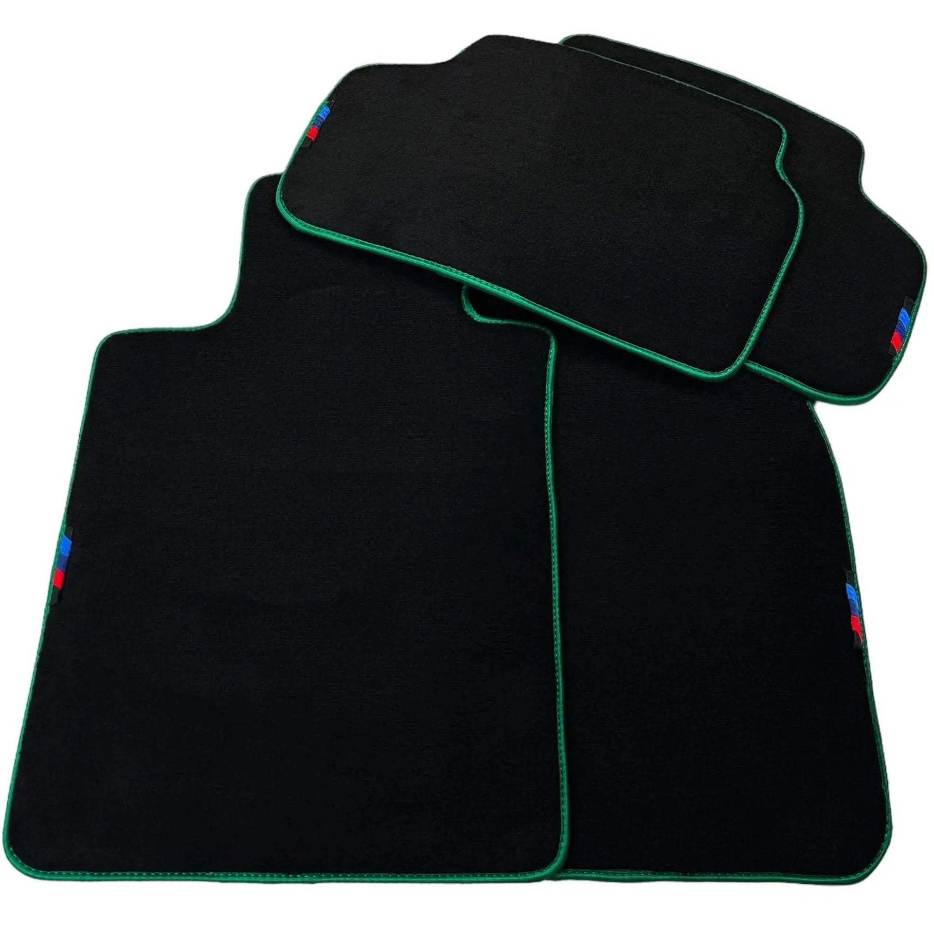 Black Mats For BMW M5 E28 | Green Trim - AutoWin
