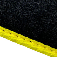 Black Mats For BMW M5 F10 | Fighter Jet Edition | Yellow Trim - AutoWin