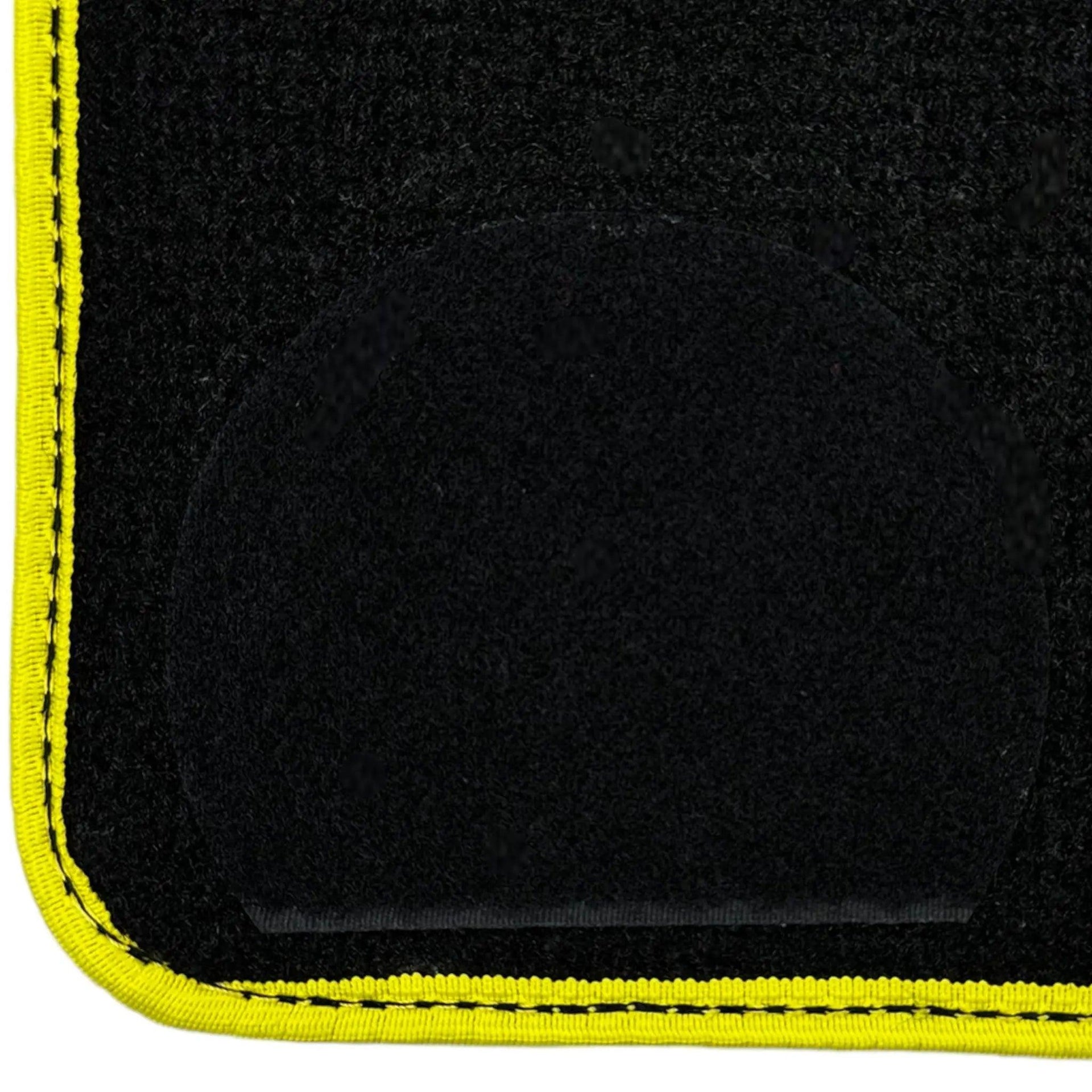 Black Mats For BMW X6M E71 SUV | Yellow Trim - AutoWin