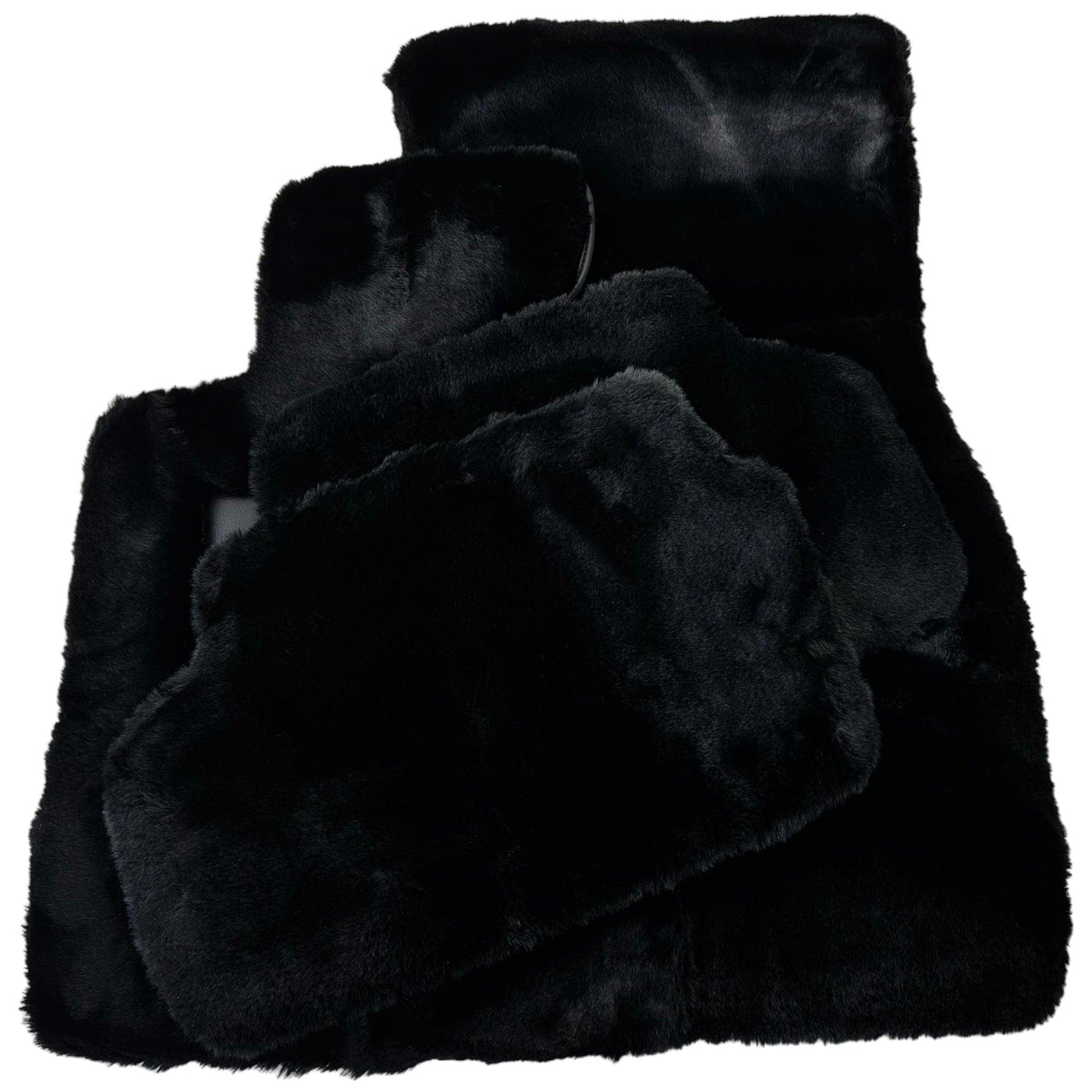 Black Sheepskin Floor Mats for Rolls-Royce Ghost Series II (2021-2024) No Steps Edition - AutoWin