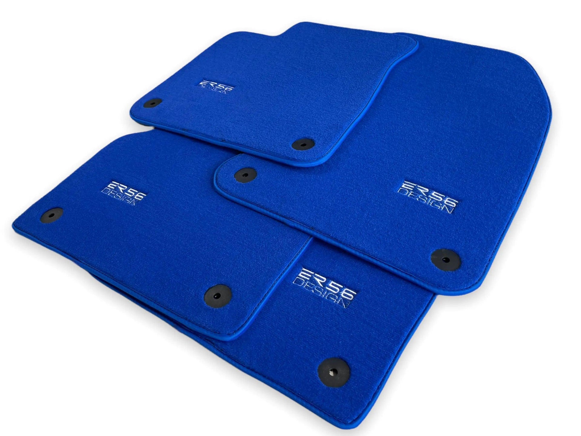 Blue Floor Mats for Audi Q7 4M (2015-2019) | ER56 Design - AutoWin