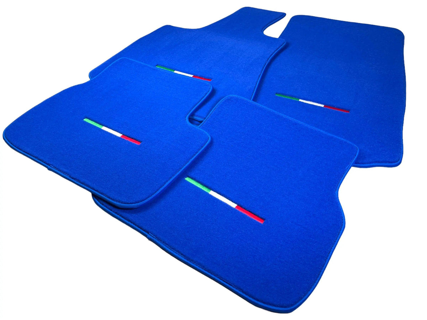 Blue Floor Mats For Maserati Coupé (2001-2007) Italy Edition - AutoWin