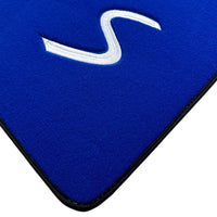 Blue Floor Mats for Mini Cooper / One R53 (2001-2007) Cooper S - AutoWin