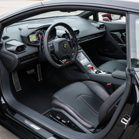 Black Carbon Fiber Floor Mats for Lamborghini Huracan STO