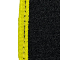 Carbon Fiber Floor Mats for Ferrari F12 Berlinetta (2012-2022) | Yellow Trim - AutoWin