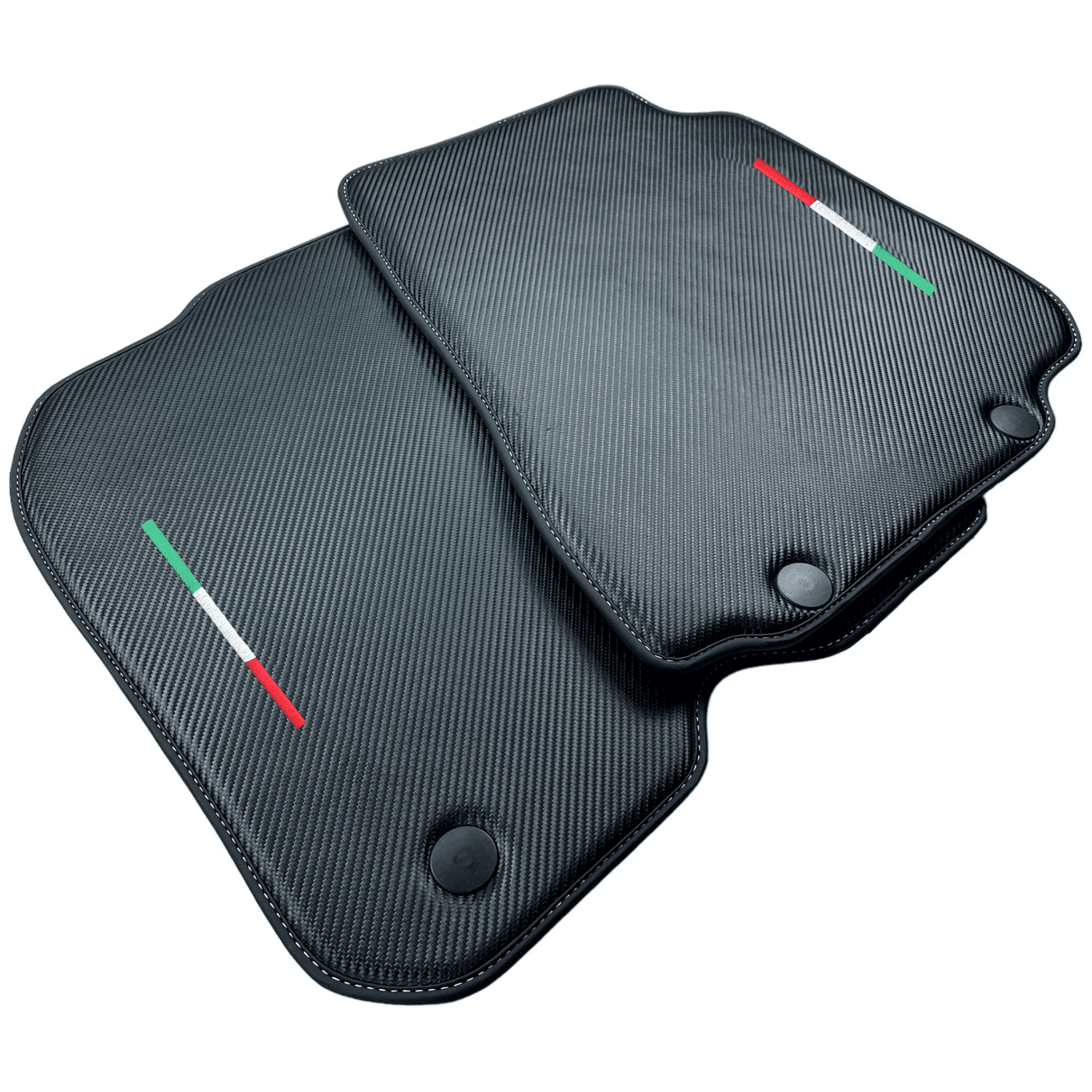 Carbon Fiber Leather Floor Mats For Ferrari F12 Berlinetta (2012-2022) - AutoWin