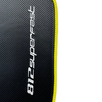 Carbon Floor Mats For Ferrari 812 Superfast (2018-2023) with Yellow Trim - AutoWin