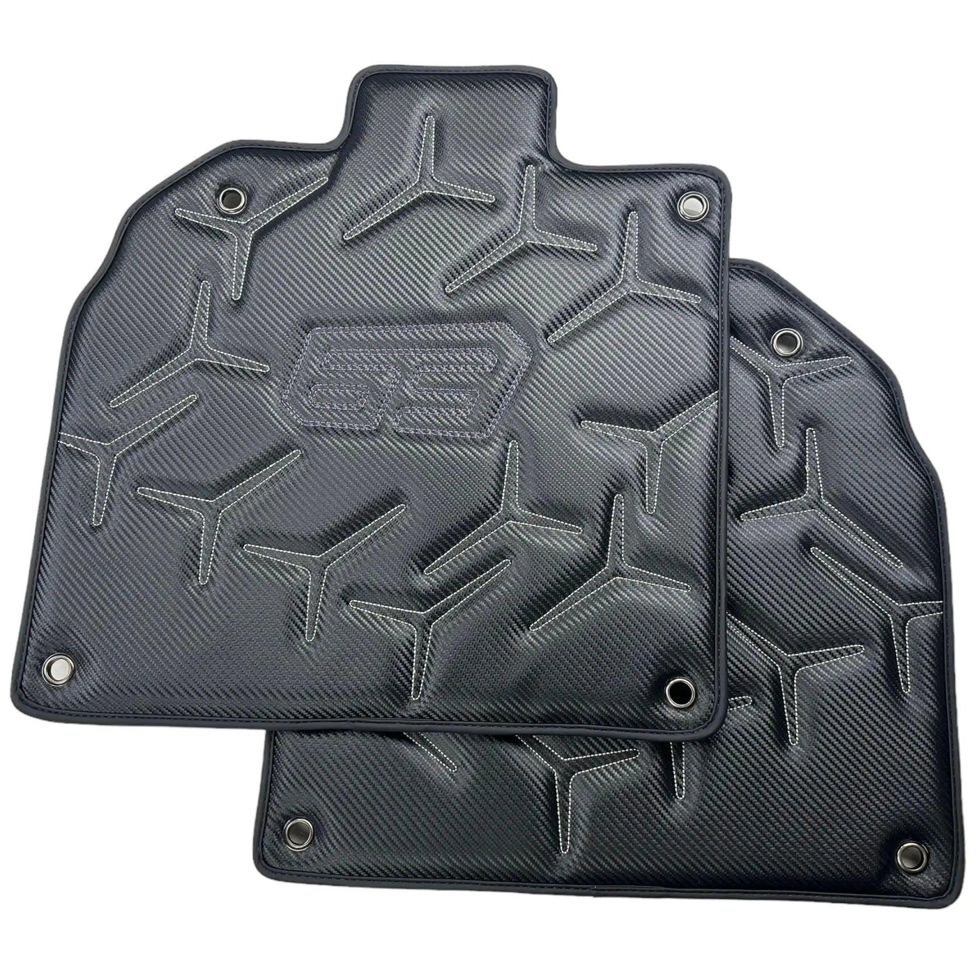 Carbon Leather Floor Mats for Lamborghini Aventador SVJ 63 Edition - AutoWin