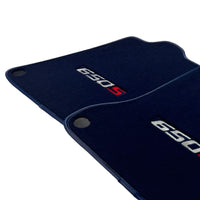 Dark Blue Floor Mats For McLaren 650S Tailored - AutoWin