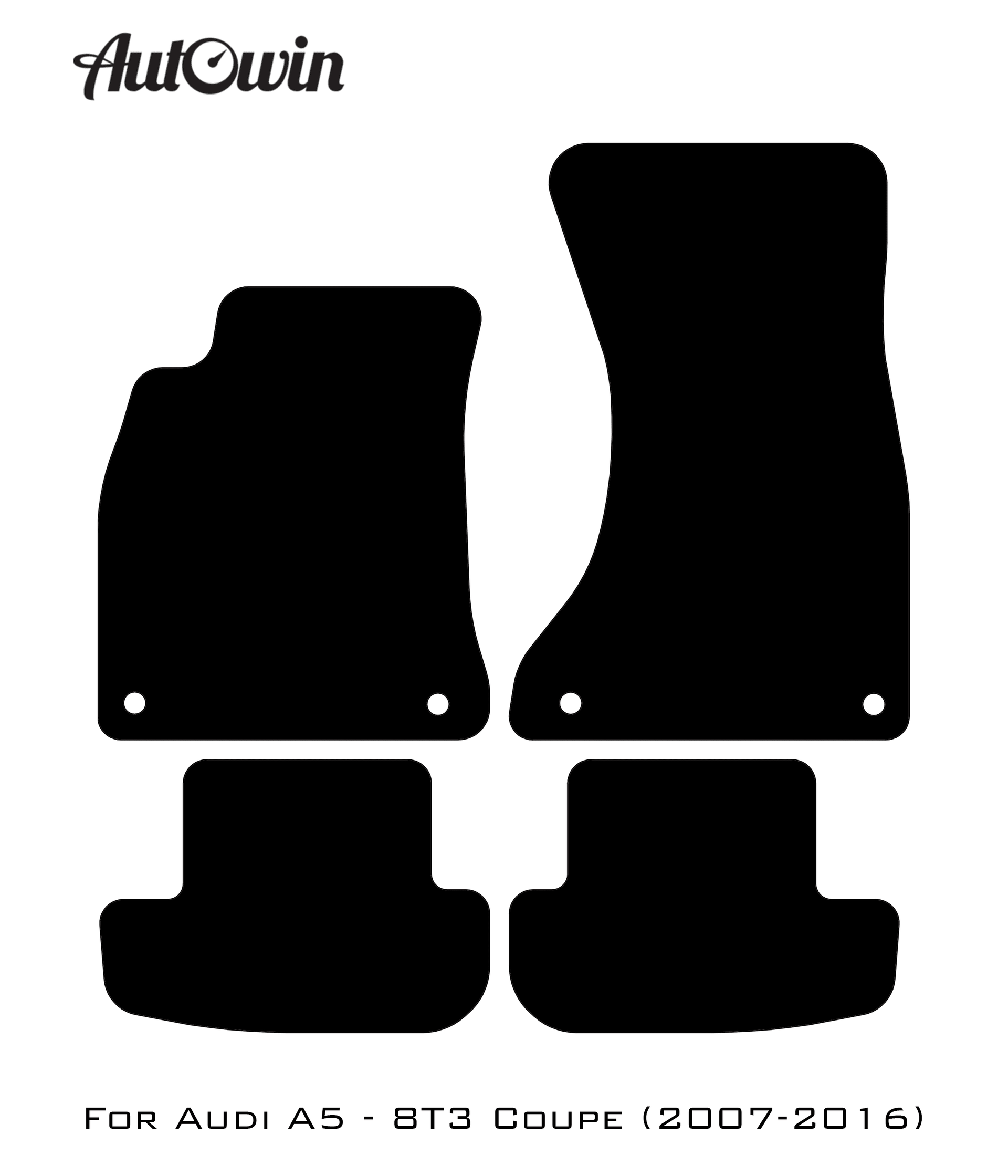 Floor Mats for Audi A5 - 8T3 Coupe (2007-2016) ER56 Design - AutoWin
