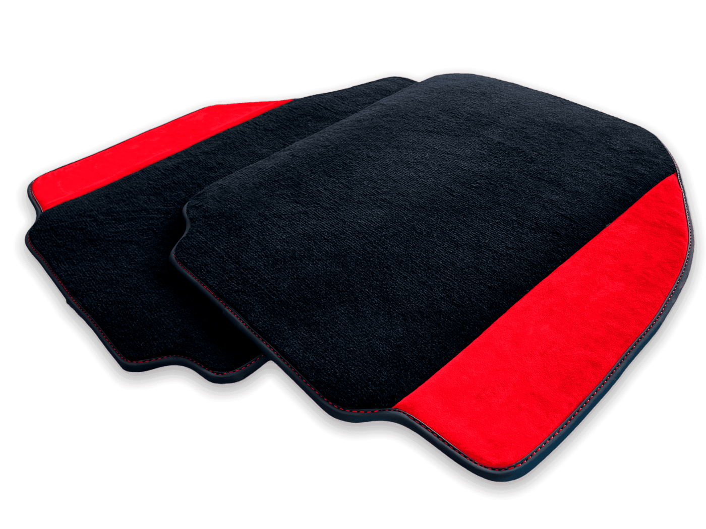 Floor Mats For Ferrari 458 Speciale (2012-2015) Red Alcantara Leather