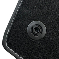 Floor Mats for Ferrari 458 Spider (2012-2015) with Bordeaux Nappa Leather - AutoWin