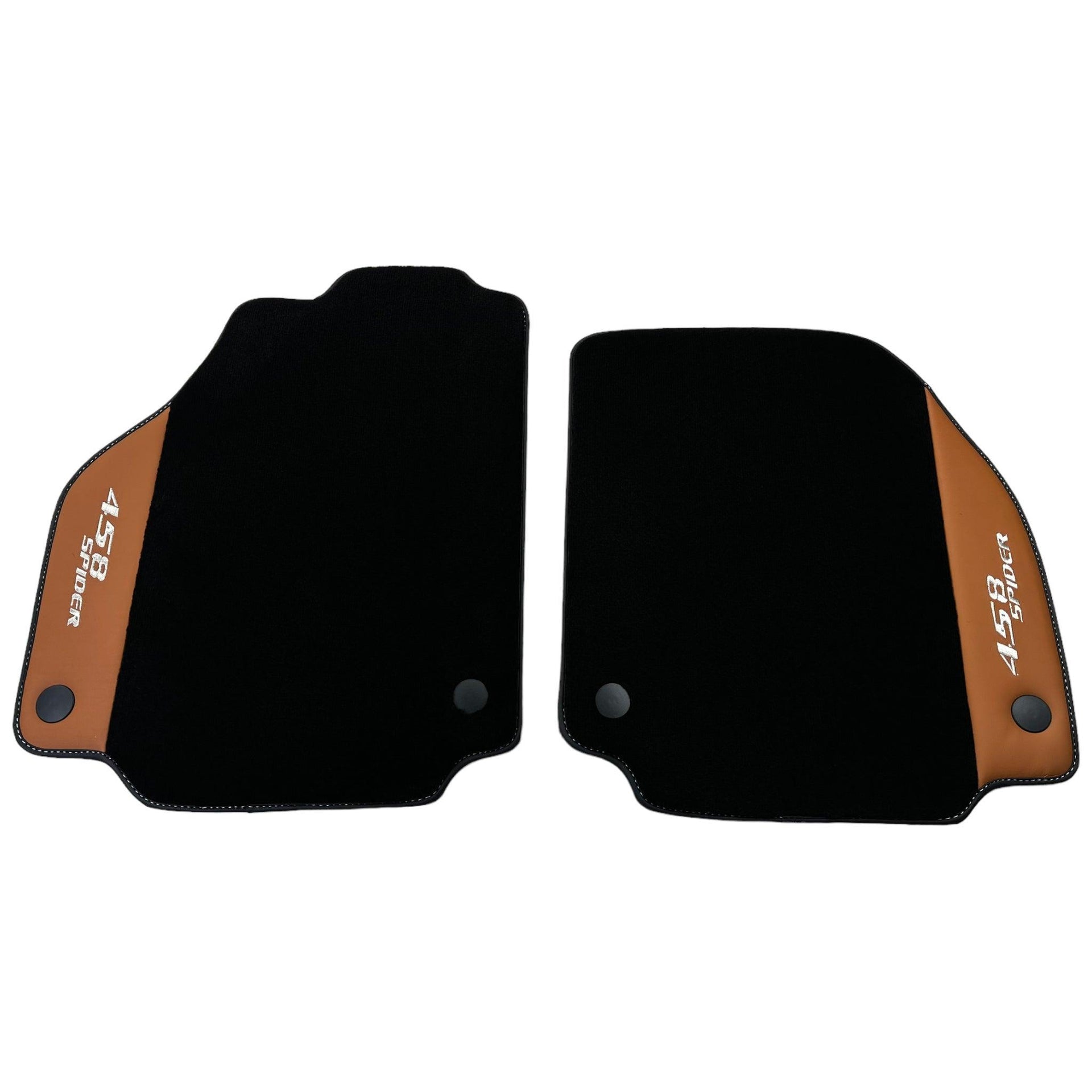 Floor Mats for Ferrari 458 Spider (2012-2015) with Cuoio Nappa Leather - AutoWin