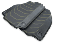 Floor Mats For Ferrari F8 Spider 2019-2022 Yellow Sewing - AutoWin