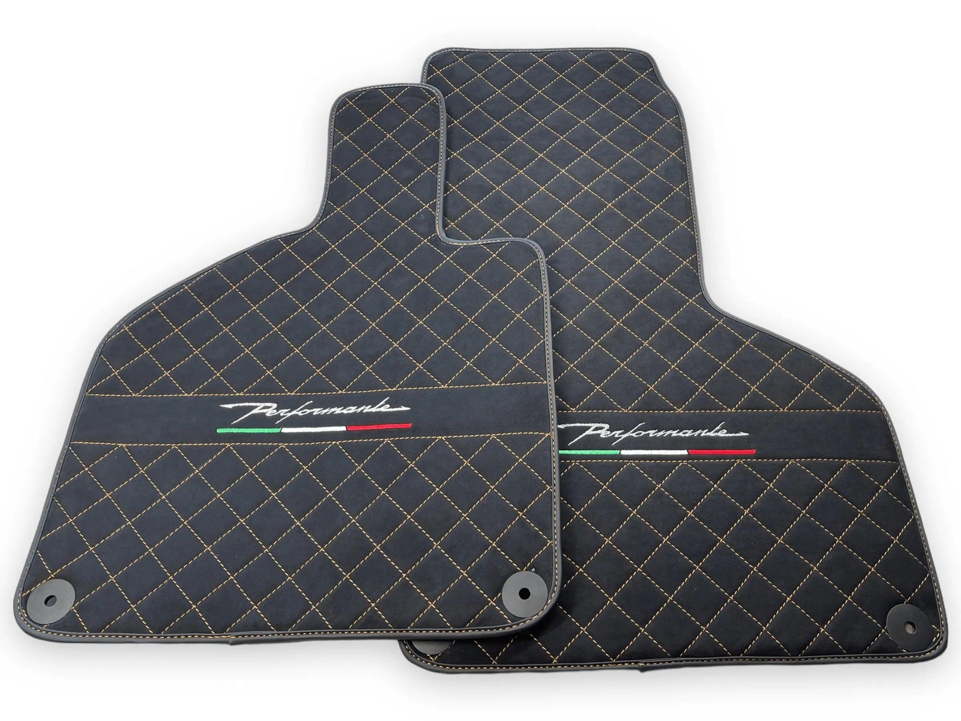 Floor Mats for Lamborghini Huracan Perfomante Alcantara Leather - AutoWin