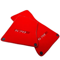 Floor Mats For McLaren 570S Red Tailored Carpets Set AutoWin - AutoWin