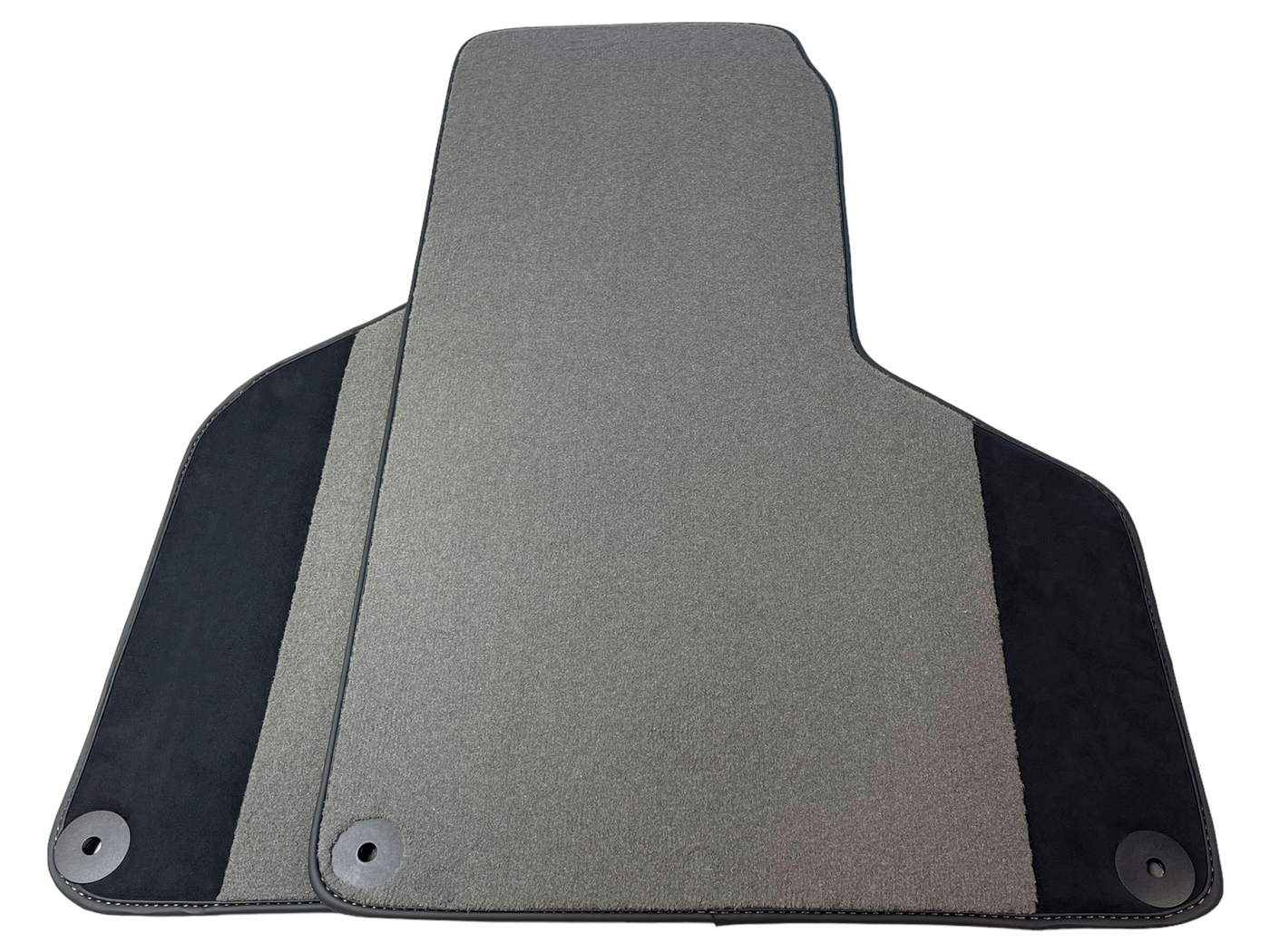 Custom Gray Floor Mats for Lamborghini Huracan with Alcantara Leather