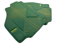 Green Leather Floor Mats For Ferrari 488 Pista Spider (2019-2021) ER56 Design
