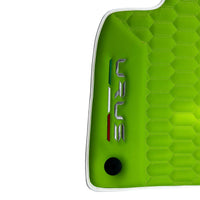 Green Leather Floor Mats for Lamborghini Urus (2018-2024) ER56 Design - AutoWin