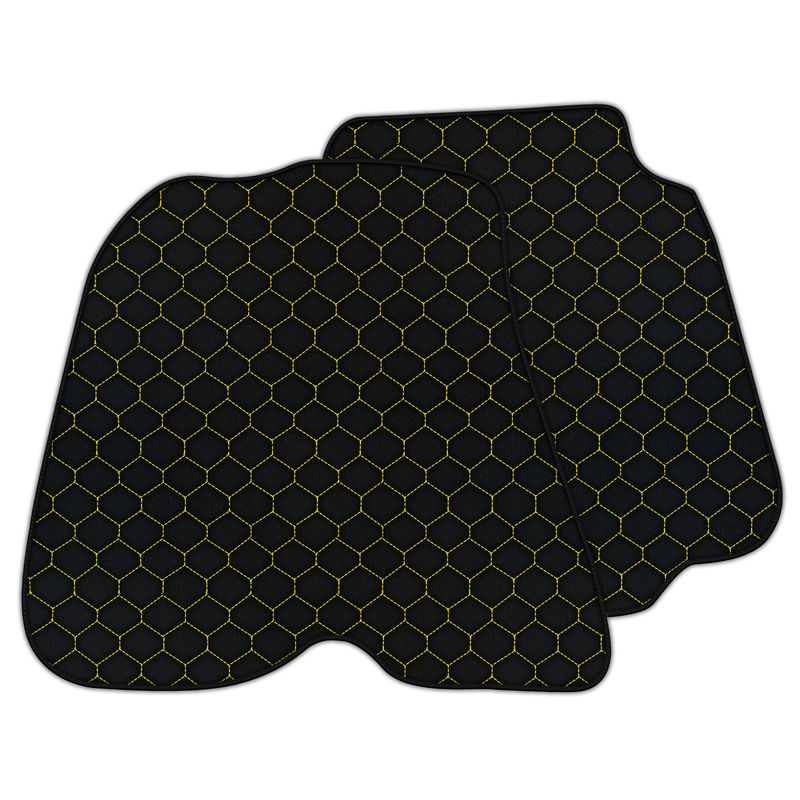 Customizable Leather Floor Mats with Hex Pattern for Ferrari F12 Berlinetta (2012-2022)