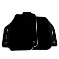 Black Floor Mats For Ferrari 488 Spider 2015-2022 - AutoWin