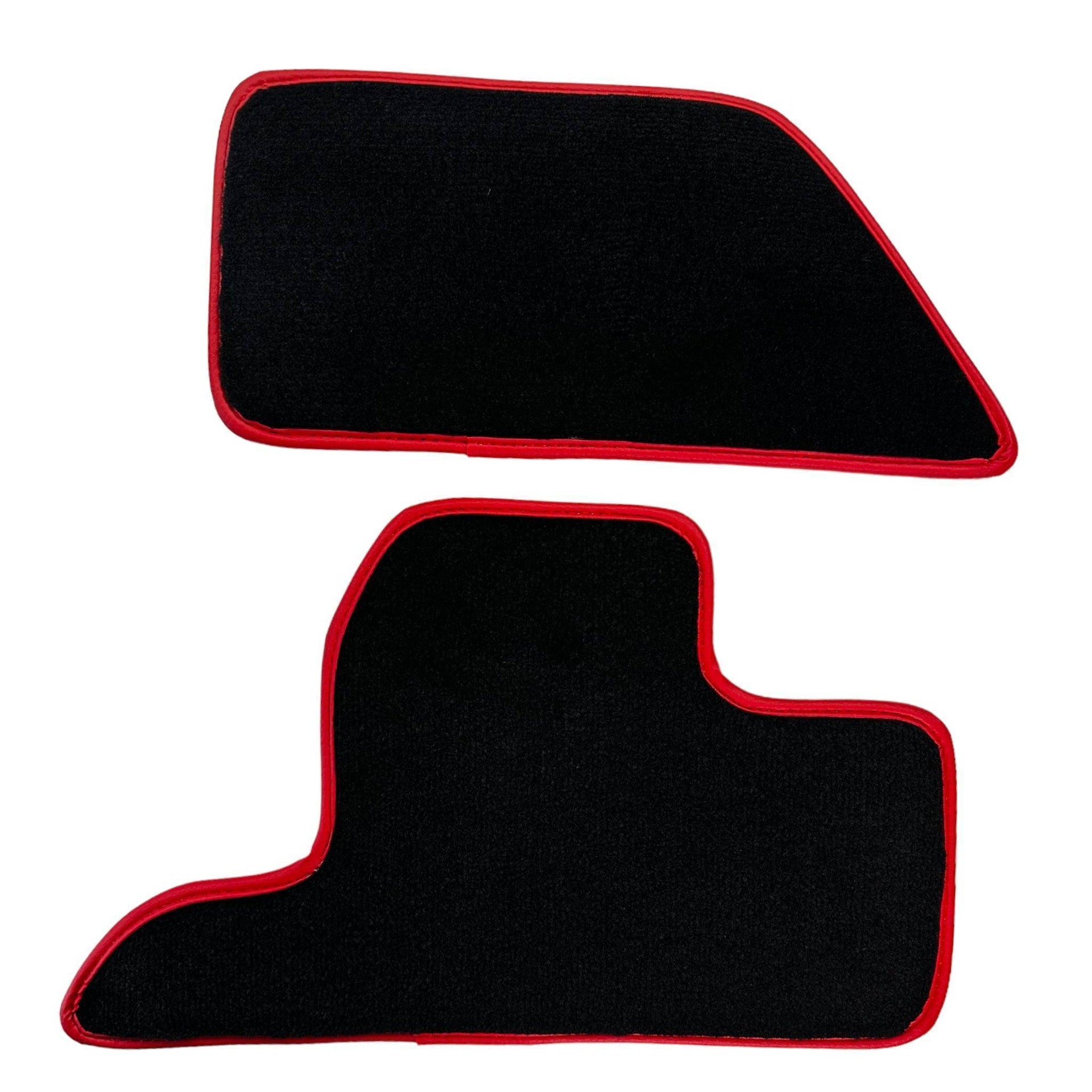Black Floor Mats For Ferrari F355 1994-1999 With Alcantara Leather - AutoWin