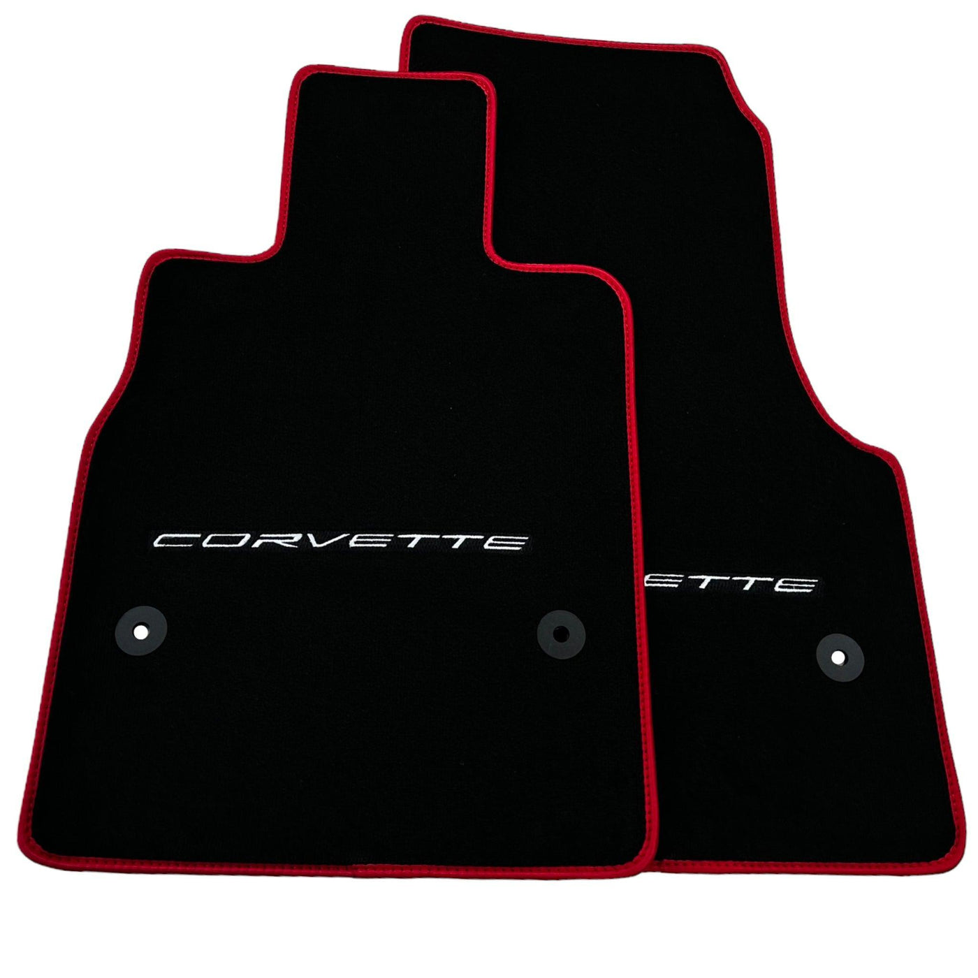 Black Floor Mats For Chevrolet Corvette C8 (2020-2024) - AutoWin