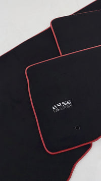 Black Floor Mats For Ford F150 (2015-2020) ER56 Design