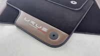 Black Floor Mats for Lamborghini Urus With Brown Leather
