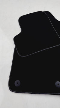 Black Floor Mats for Fiat 500c (2014-2020) | Black Trim