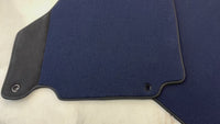 Dark Blue Floor Mats for Ferrari 360 Modena (1999-2005) with Alcantara Leather