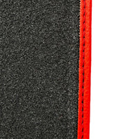 Red Floor Mats For Bentley Flying Spur (2005-2013) with Alcantara Leather - AutoWin