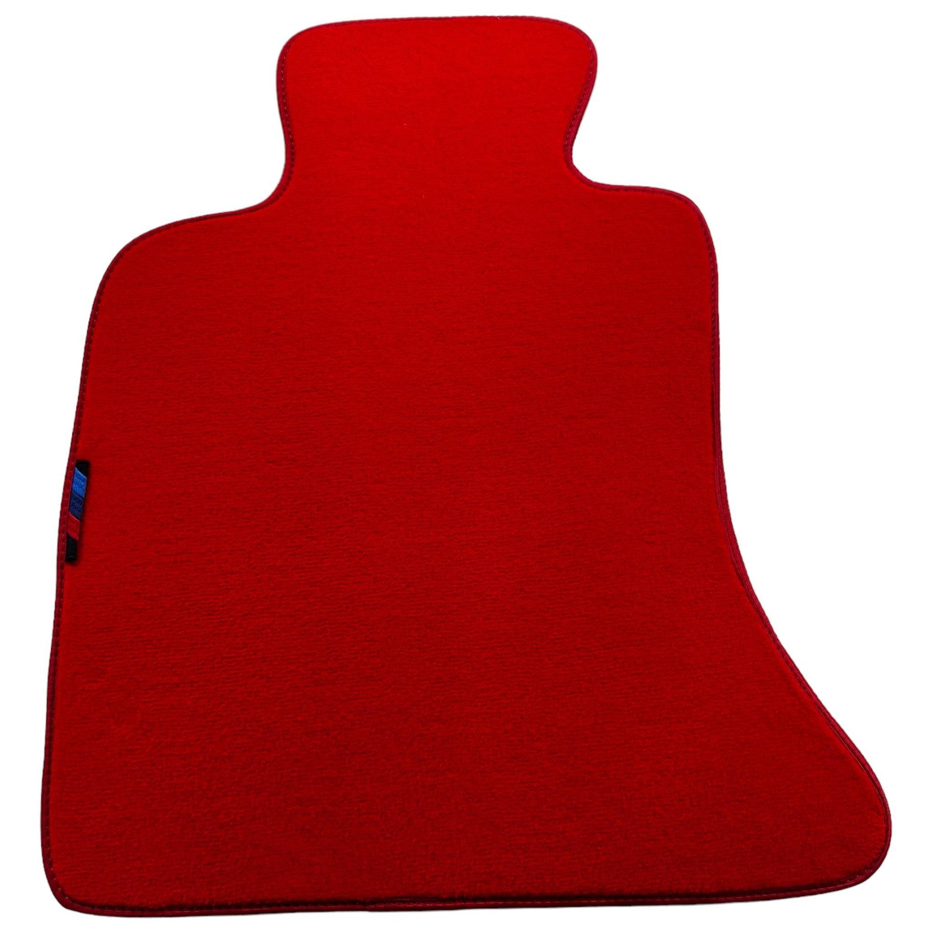 Red Floor Mats For BMW 5 Series F10 With M Package AutoWin Brand - AutoWin