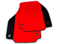 Red Floor Mats For Ferrari 488 Spider 2015-2022 Alcantara Leather