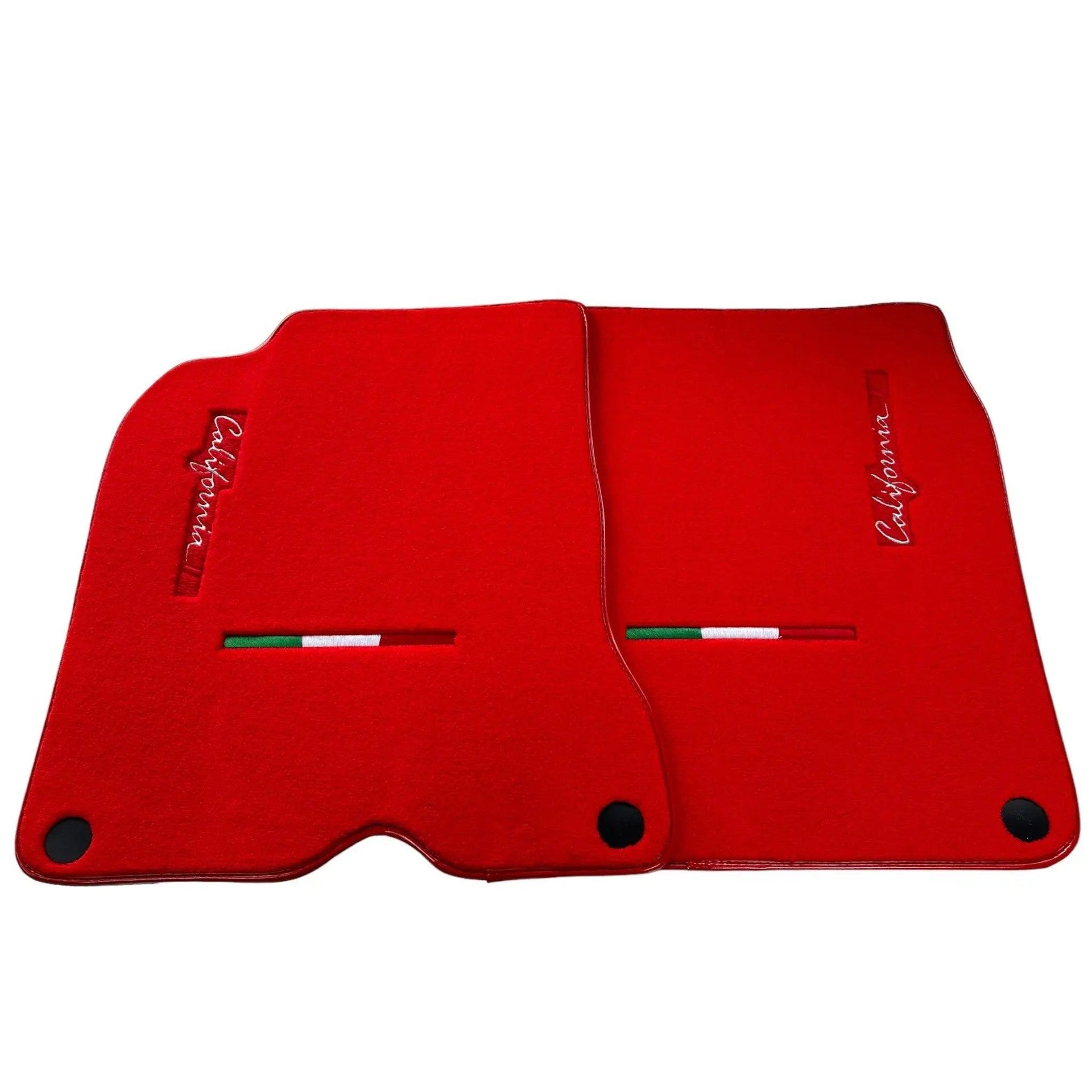 Red Floor Mats For Ferrari California T 2015–2018 - AutoWin