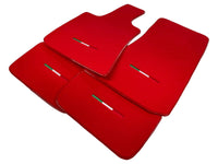 Red Floor Mats For Maserati Coupé (2001-2007) Italy Edition - AutoWin