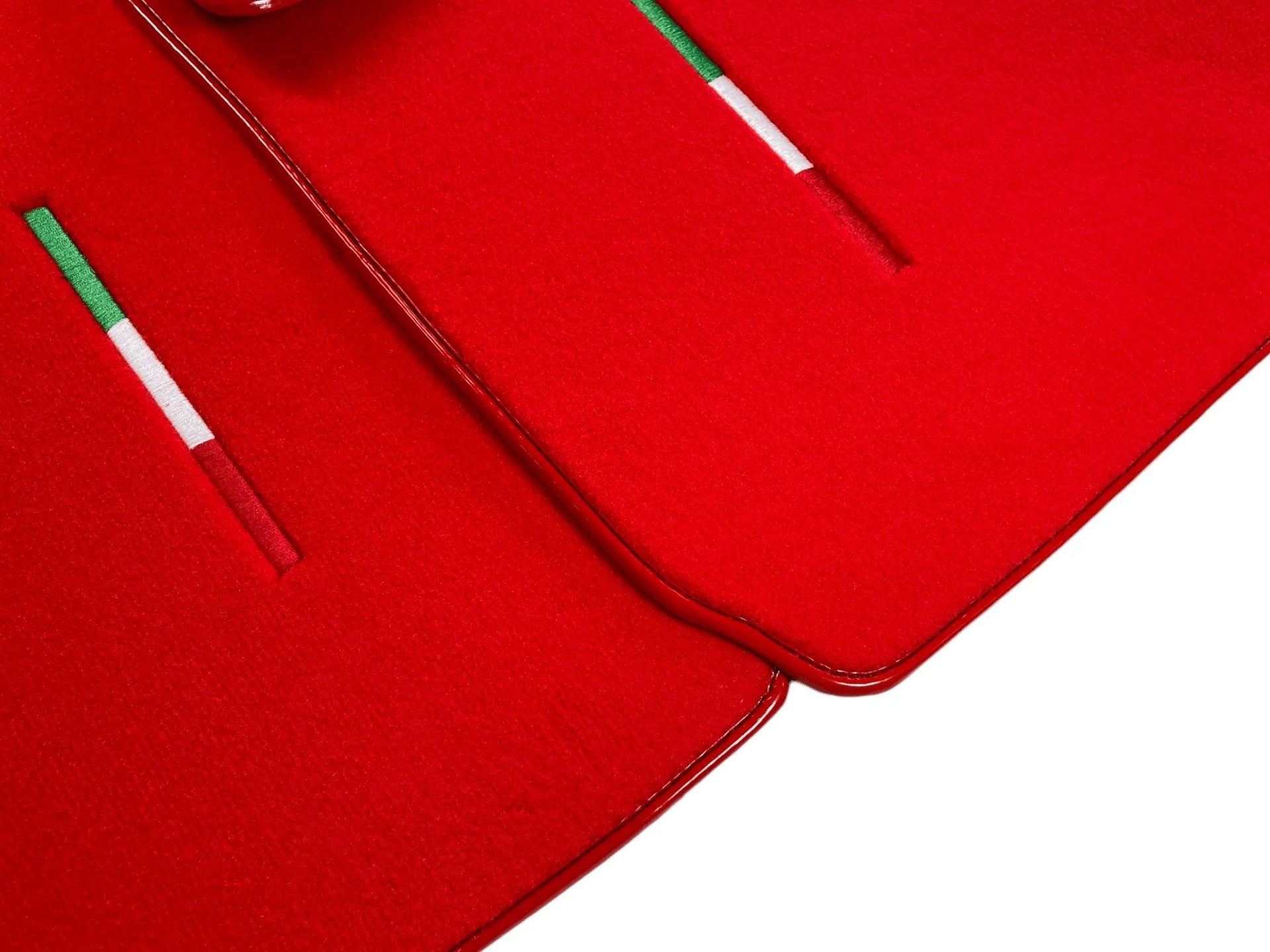 Red Floor Mats For Maserati Coupé (2001-2007) Italy Edition - AutoWin