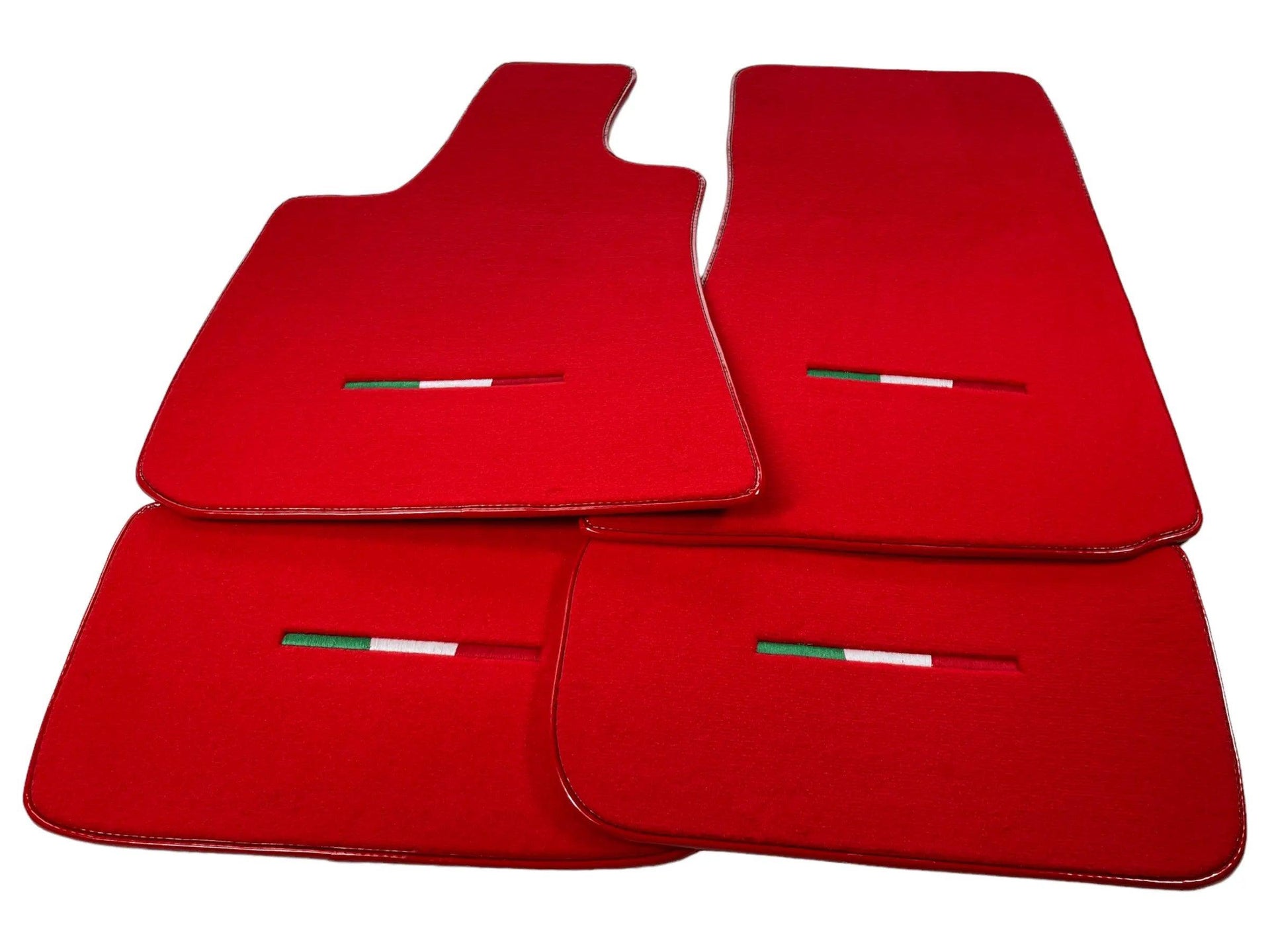 Red Floor Mats For Maserati Levante (2017-2023) Italy Edition - AutoWin