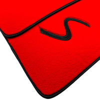 Red Floor Mats for Mini Cooper / One R53 (2001-2007) Cooper S - AutoWin