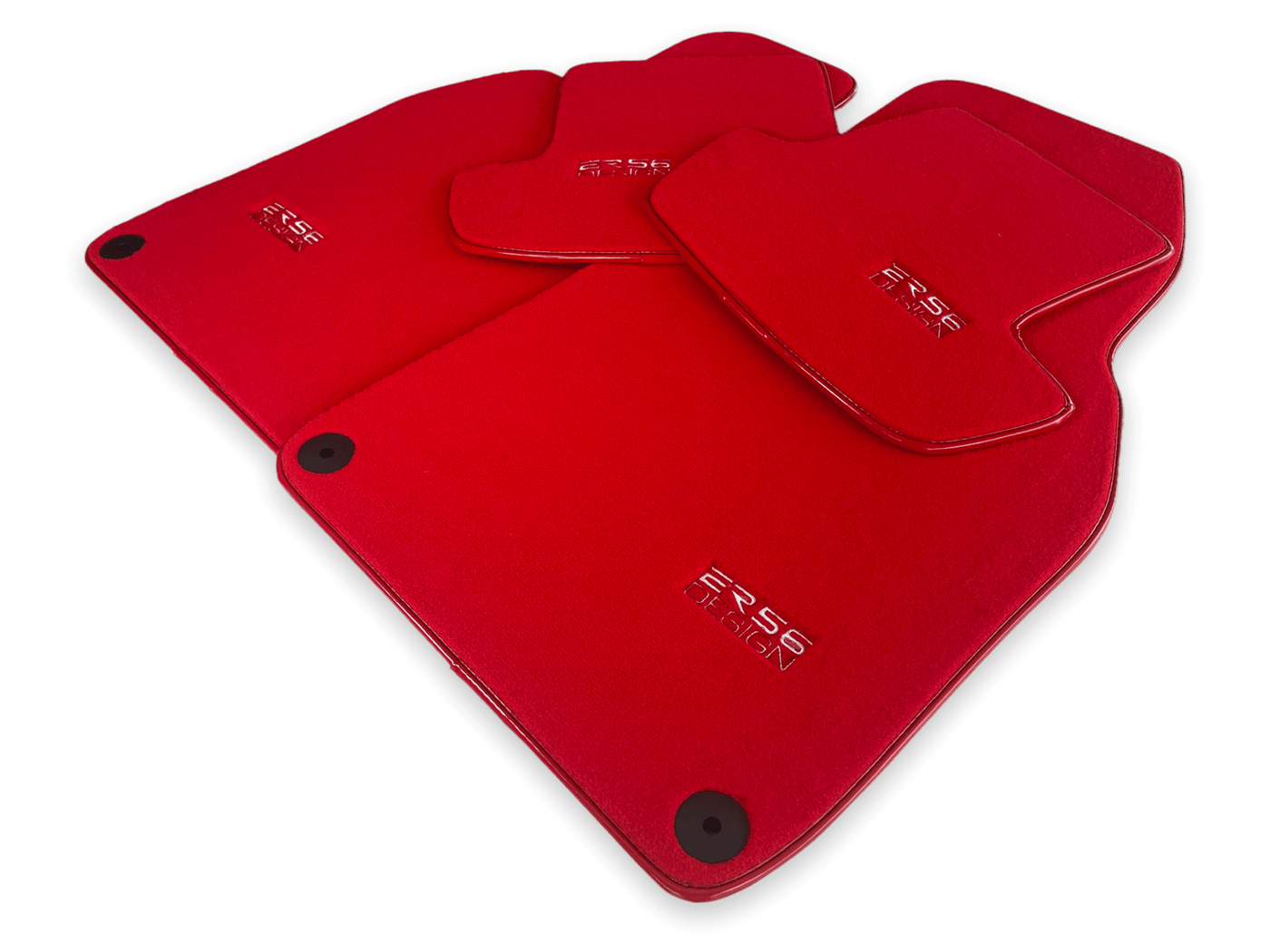 Red Floor Mats for Porsche Taycan (2019-2023) | ER56 Design - AutoWin