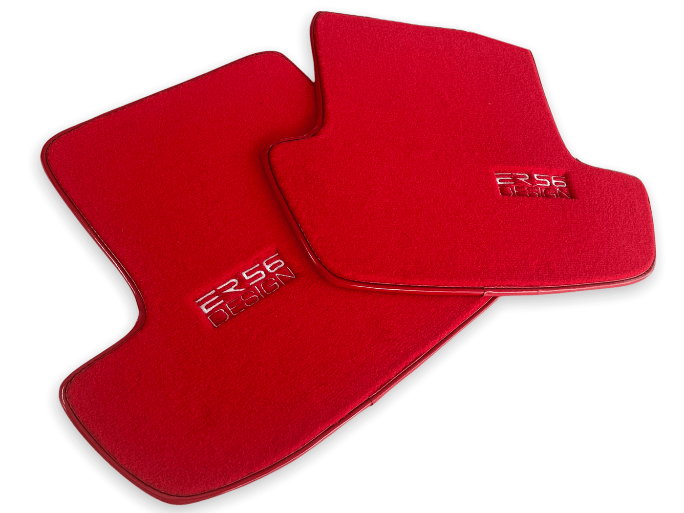 Red Floor Mats for Porsche Taycan (2019-2023) | ER56 Design - AutoWin