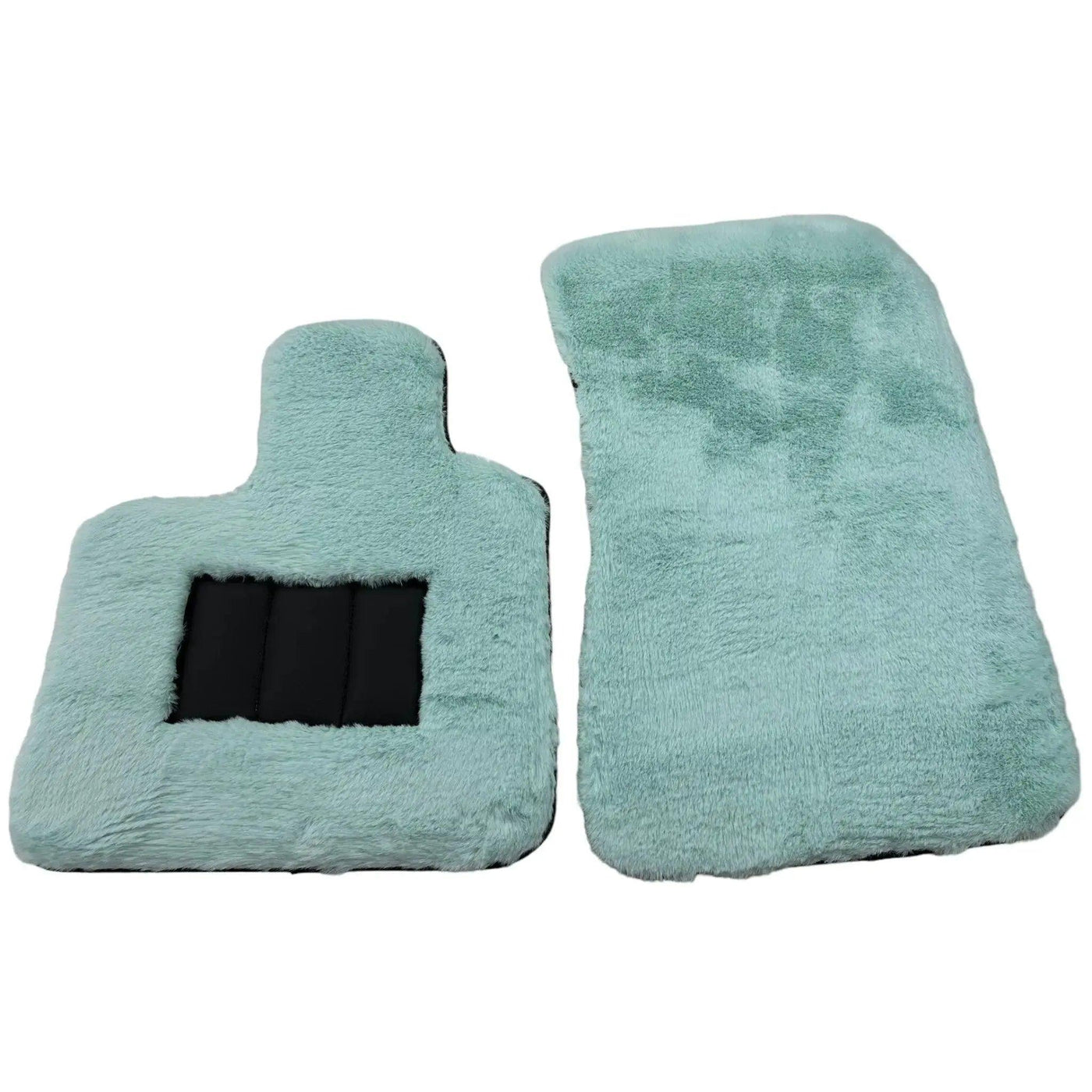 Tiffany Blue Sheepskin Floor Mats For Bentley Flying Spur (2005-2013) Er56 Design Brand - AutoWin