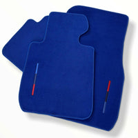 Blue Floor Mats For BMW 7 Series G11 With M Package - AutoWin