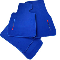 Blue Floor Mats For BMW 7 Series G12 With M Package - AutoWin