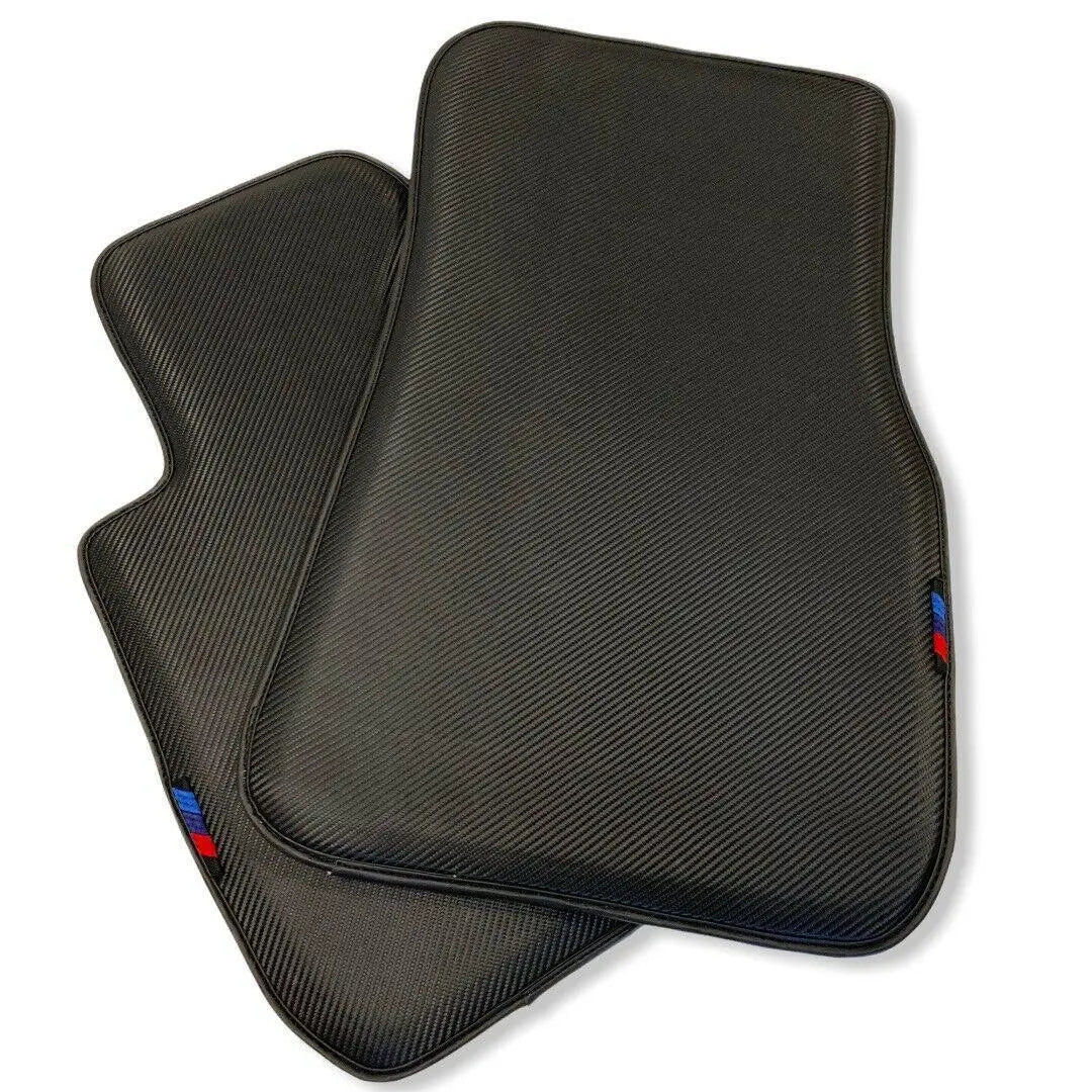 Floor Mats For BMW X3 Series G01 Autowin Brand Carbon Fiber Leather - AutoWin