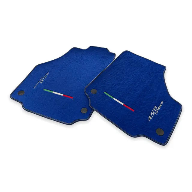 Floor Mats For Ferrari 458 Spider 2012-2015 Blue Autowin Brand Italian Edition - AutoWin