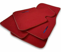 Red Floor Mats For BMW X5 Series E70 LCI With M Package - AutoWin