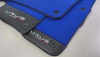 Blue Floor Mats For Lamborghini Urus With Carbon Leather