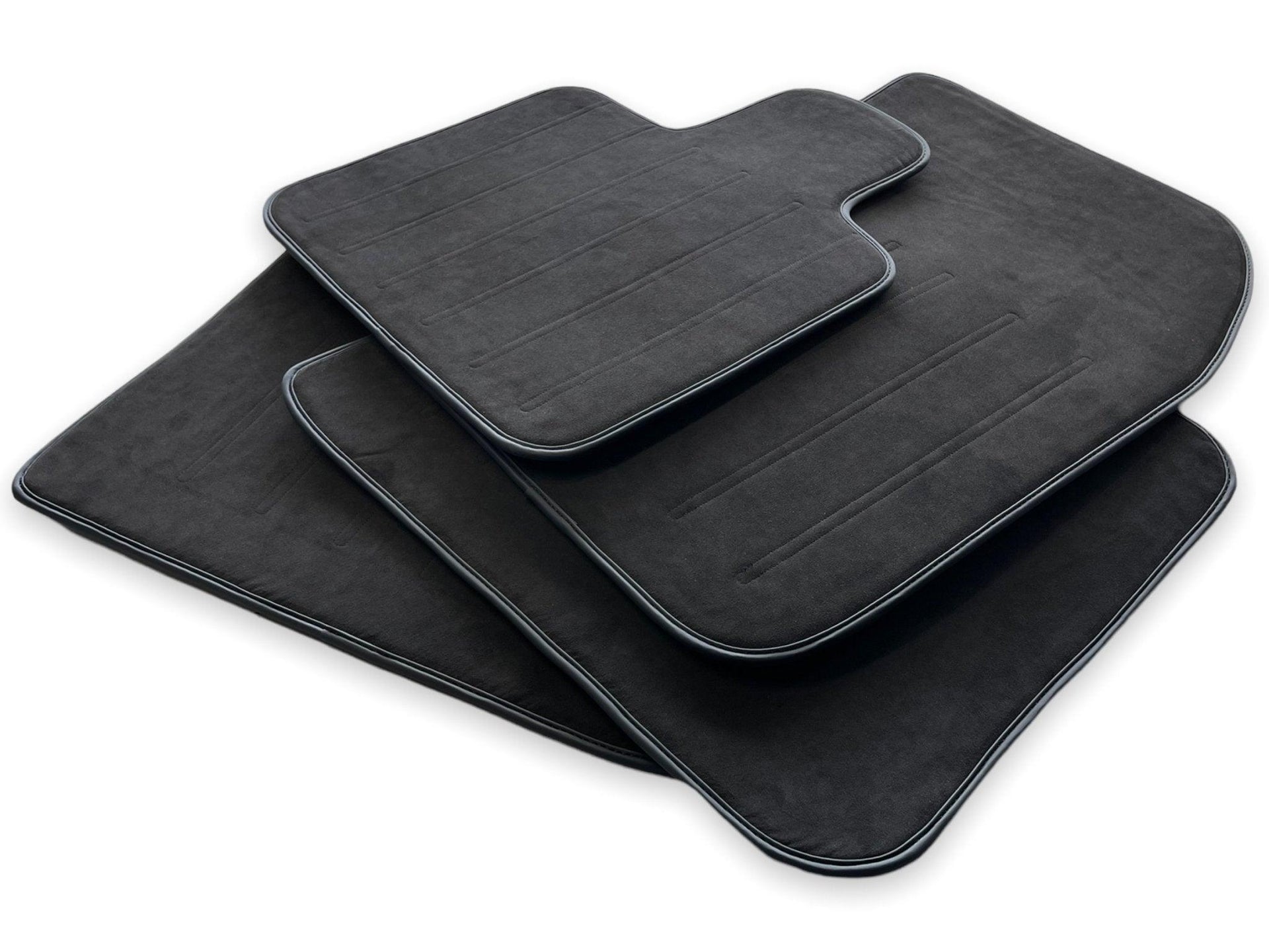 Alcantara Floor Mats For Rolls Royce Black Badge Ghost Series II (2021-2024) - AutoWin
